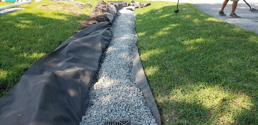 French Drain with Catch Basins in Sawgrass WeatherTek, LLC