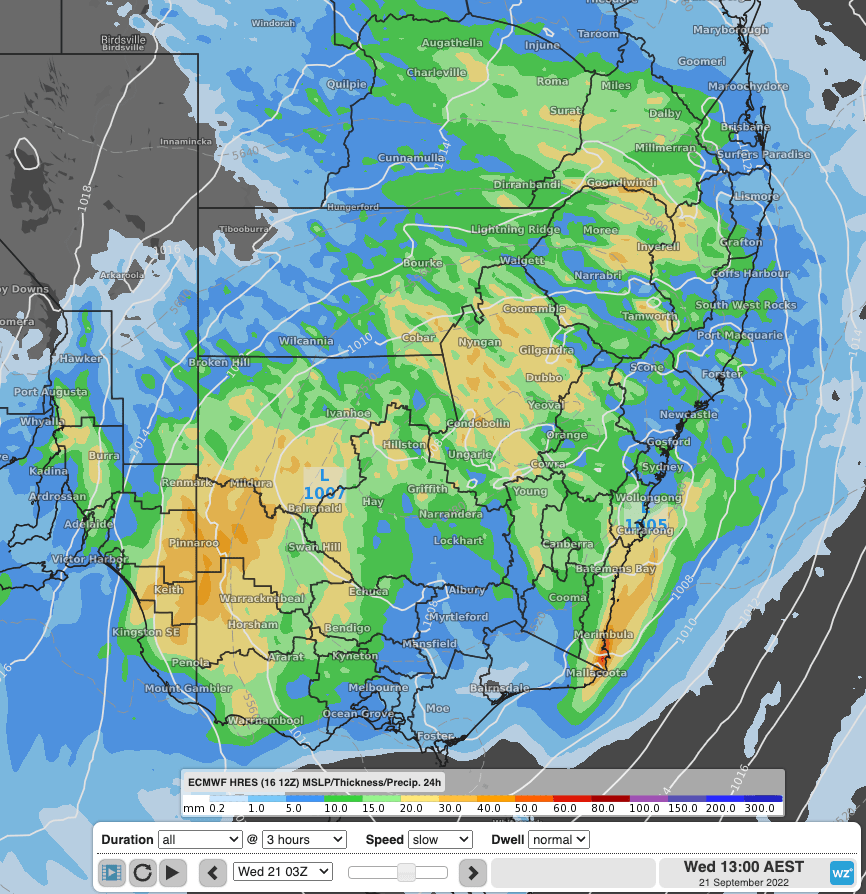 Warm and wet replacing 'cold' and wet over NSW