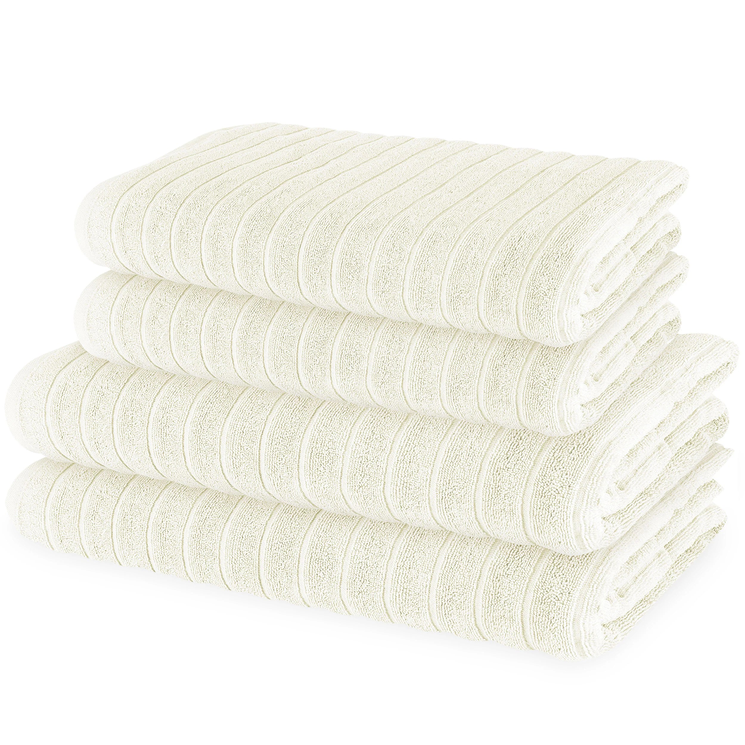 6 PIECE BATH TOWEL LINEN SET 100 COTTON SUPER ABSORBENT Weave
