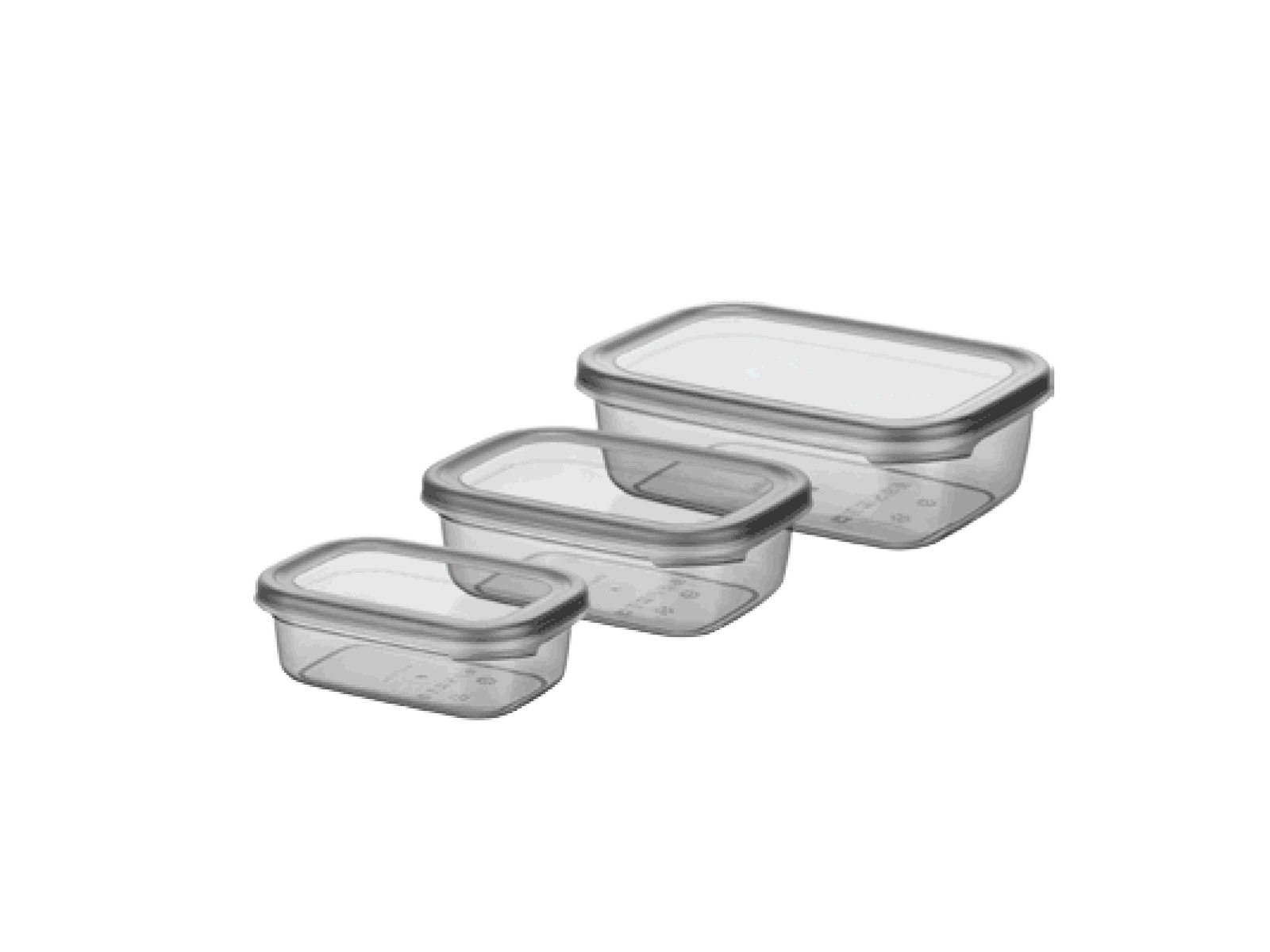 Square Food Container 0.55LIT (11x11x9cm)