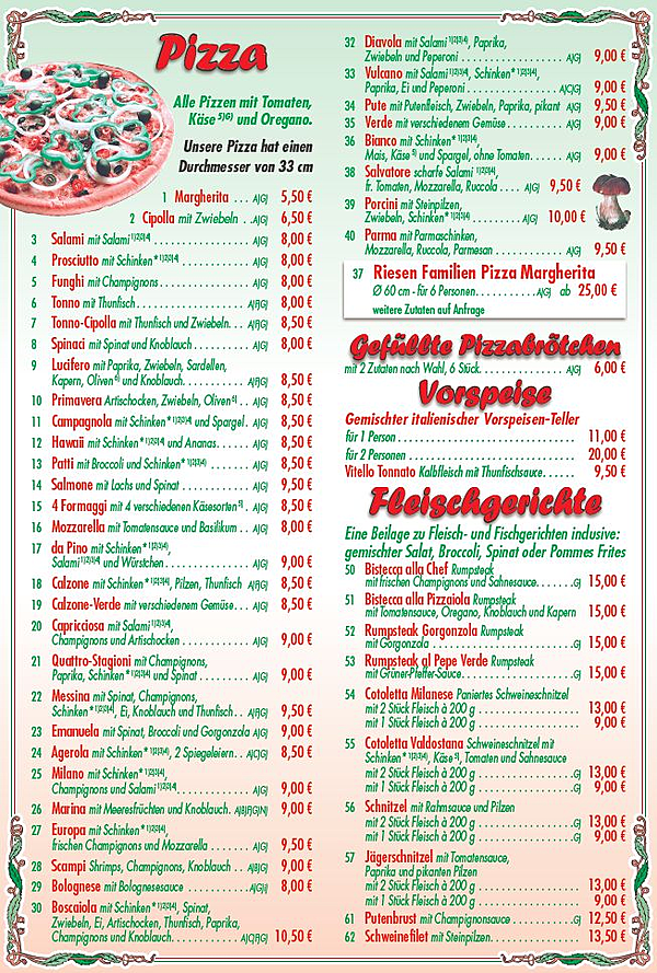 PizzeriaSalvatore PulheimGeyen Tel. 02238 94 99 600 PizzaTaxi Lieferservice!