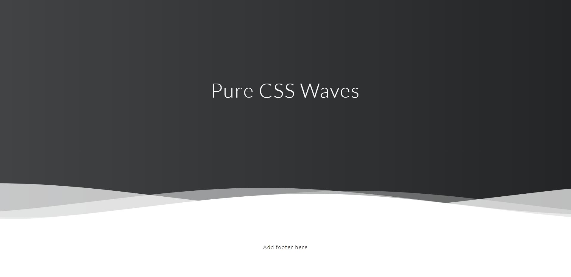 leb UI Elements Pure CSS Waves