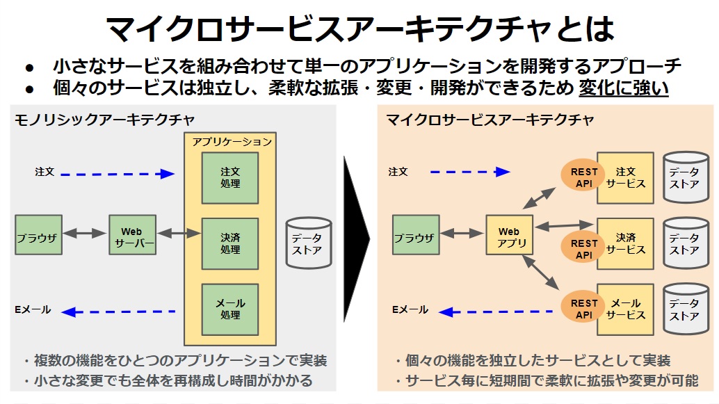 マイクロサービスアーキテクチャとは webapi.tokyo