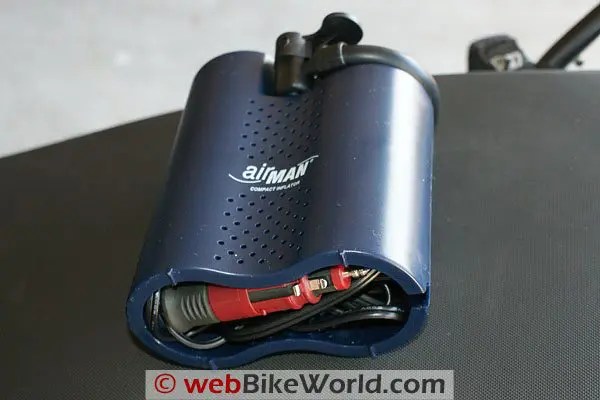 Slime Air Compressor vs. AirMan Sparrow Air Compressor webBikeWorld