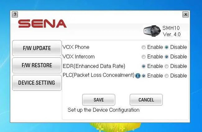 Sena SMH10 4.0 Firmware Update - webBikeWorld