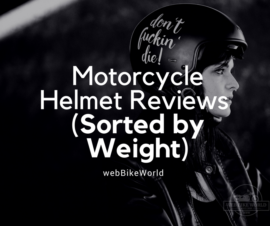 Motorcycle Helmet Weight Comparisons (272 Helmets Compared!)