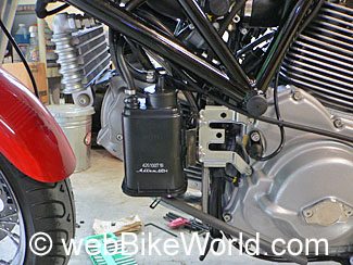Ducati Evaporative Emissions Canister and System - webBikeWorld