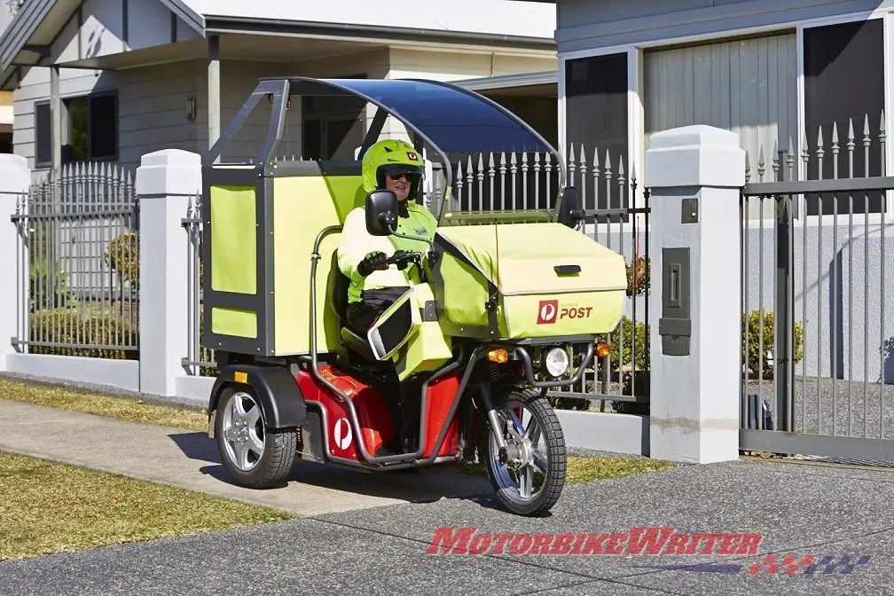 Electric trike replaces iconic Aussie postie bike webBikeWorld