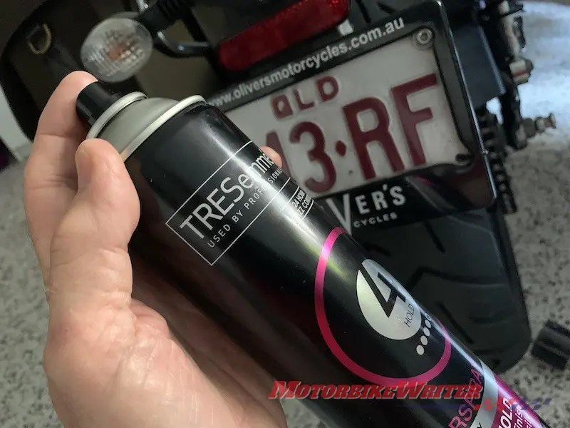 Keep your number plate and licence clean - webBikeWorld