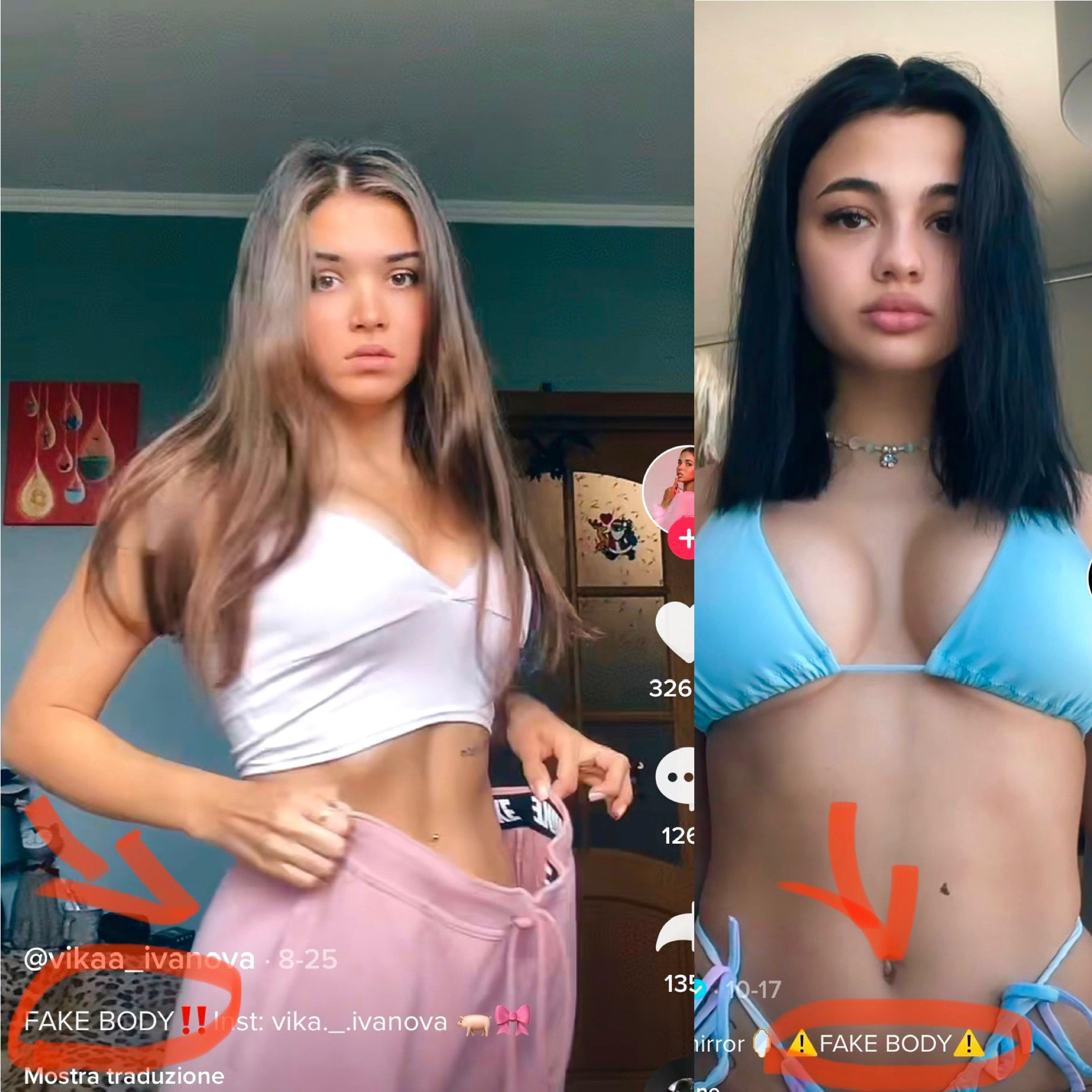 Che cosa significa la scritta "fake body" sotto i video di Tiktok Ecco i dettagli