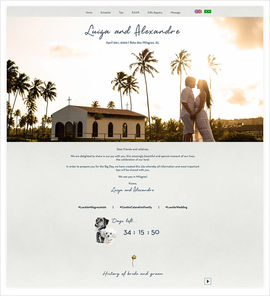 18 Best Wedding site Examples How Can Look A Perfect Wedding Site