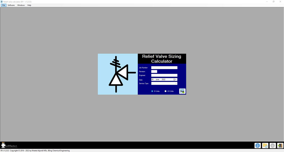 Pressure relief valve sizing calculator by busterz engineering