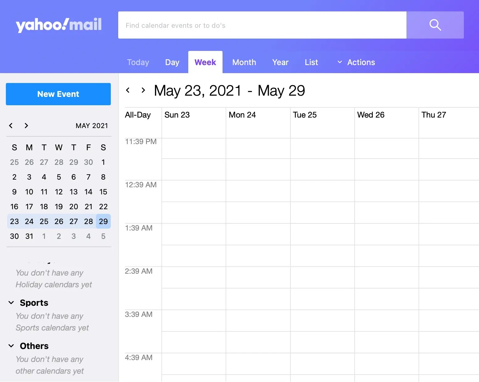 Hilfe » Yahoo! Mail Calendar » How do I unsubscribe from a calendar (i