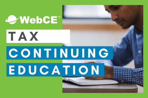 IRS Tax Preparer CE AFSP CE CTEC CE OBTP CE Tax CE WebCE
