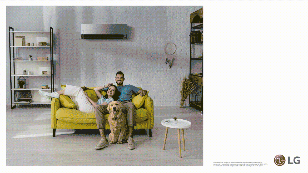 Ar Condicionado LG ArtCool UVnano 12000 BTU Quente/Frio 220V