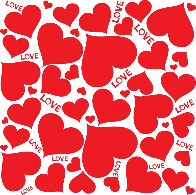 Love Hearts Vector Background Free Vector Graphics All Free  Resources for Designer 