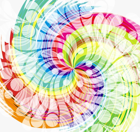 Abstract Colorful Swirl Design Vector Background Free Vector Graphics