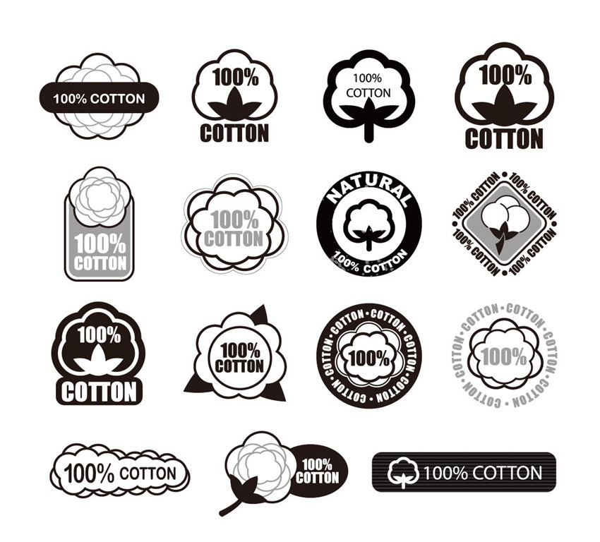 Cotton Logo Vector Set Free Vector Graphics All Free  Resources