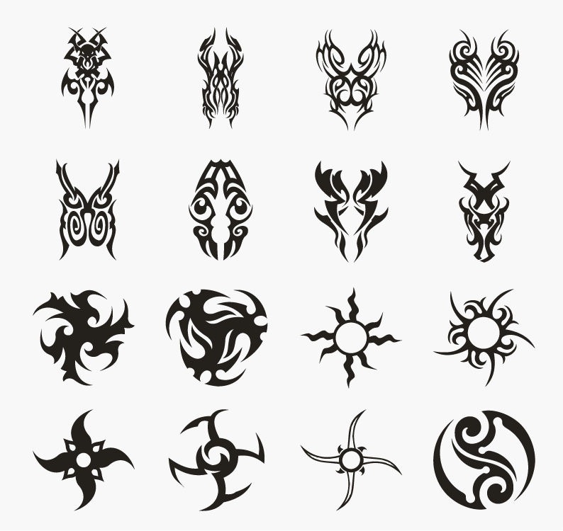Tattoo Vector Set 4 Free Vector Graphics All Free Web Resources for Designer Web Design Hot!