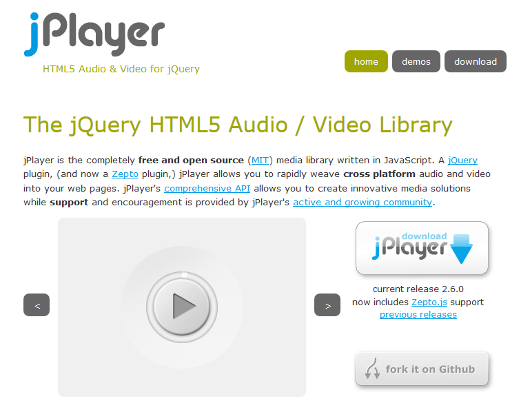 jPlayer (2.5.0) を使ってみる Web Design Leaves