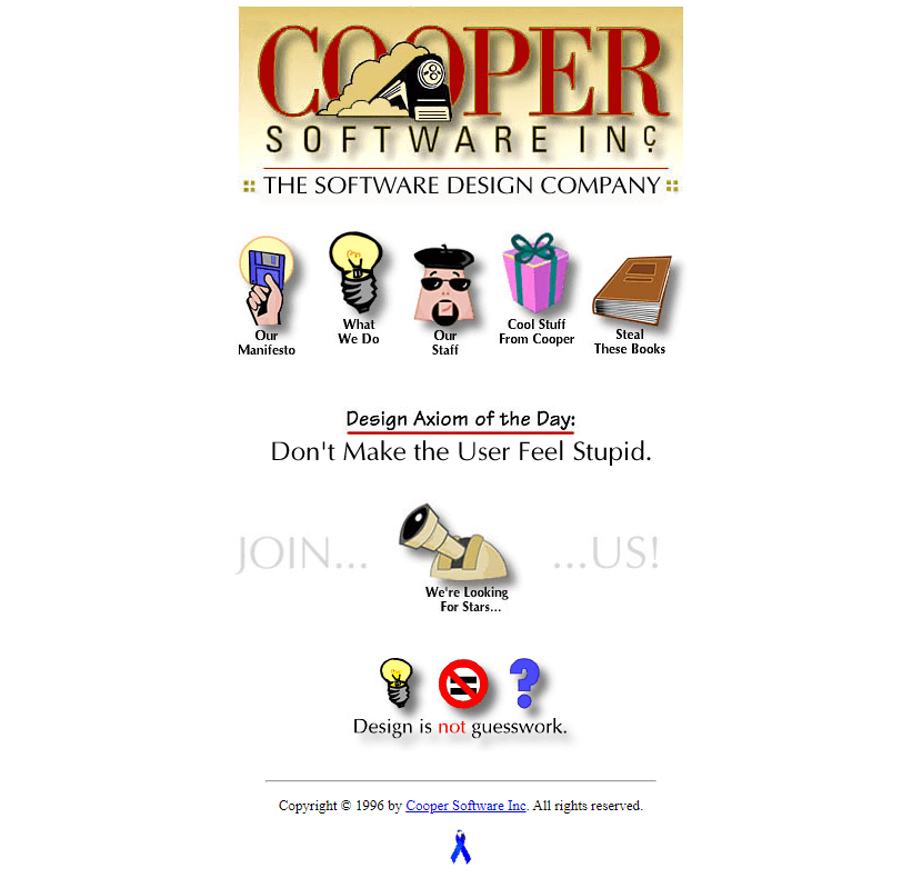 Cooper Software in 1997 - Web Design Museum