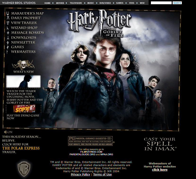 Harry Potter and the Goblet of Fire in 2005  Design Museum