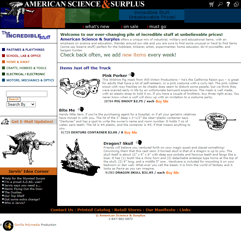 American Science & Surplus in 2000  Design Museum