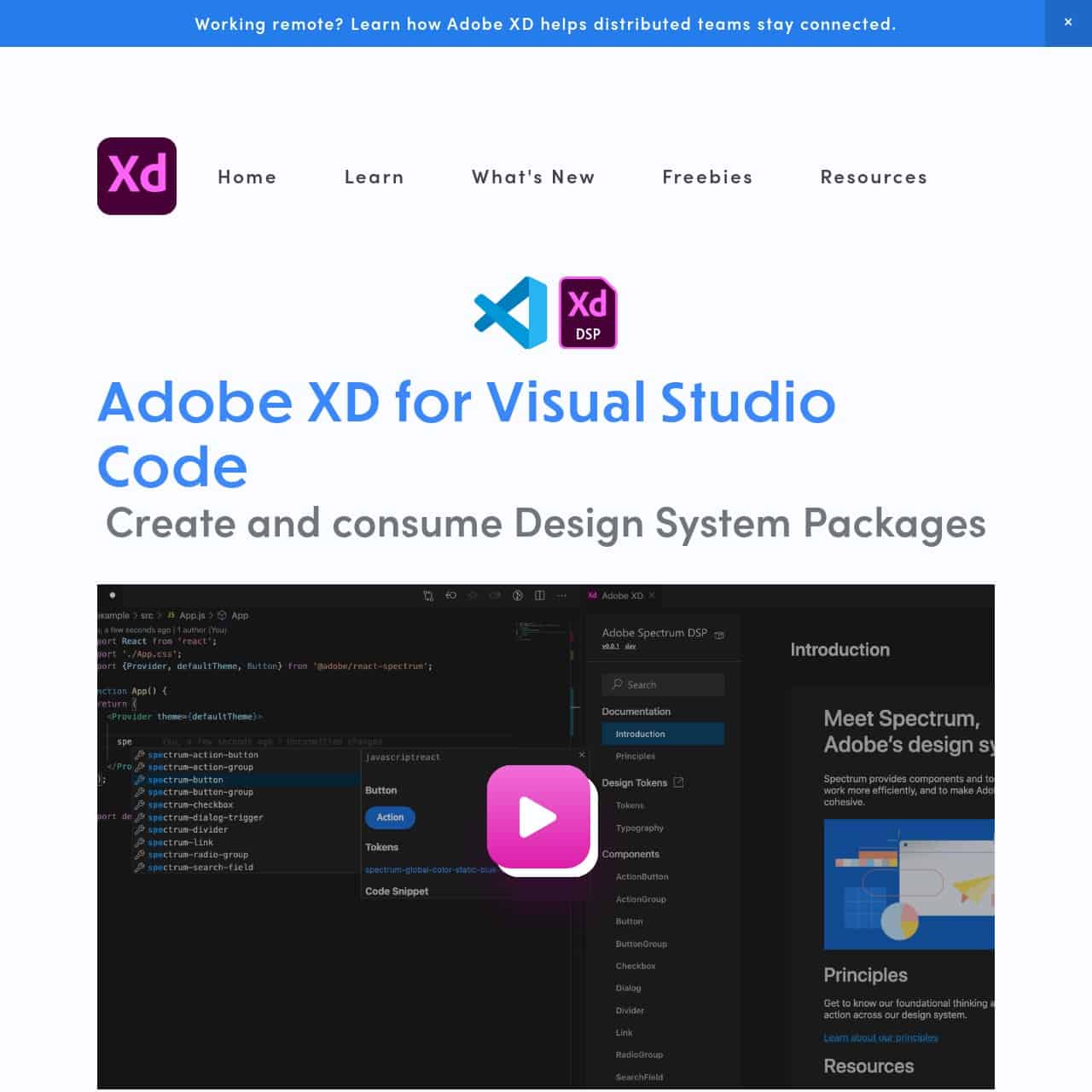 Adobe XD for Visual Studio Code Web Design Trends