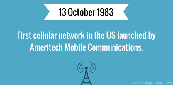 First cellular network in the US