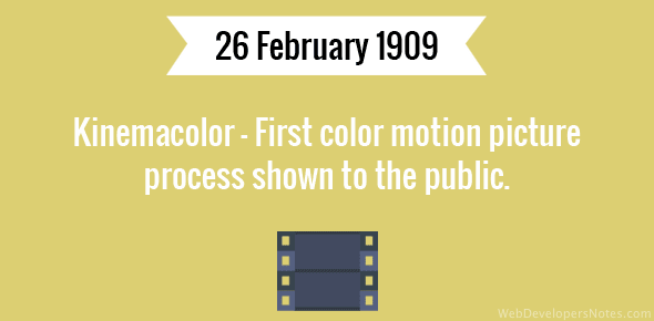 american cinema First ever Hollywood Color motion picture film.