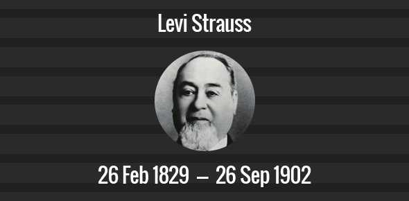 Levi Strauss death anniversary