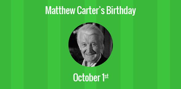 Birthday of Matthew Carter Famous typographer known for Verdana