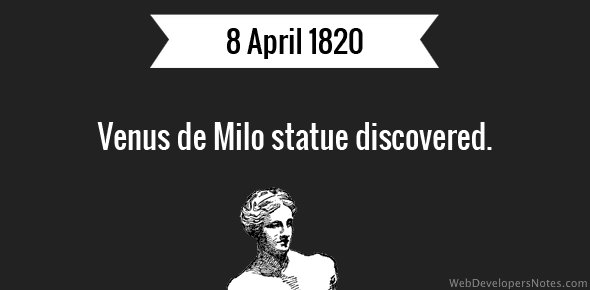 Venus de Milo statue discovered