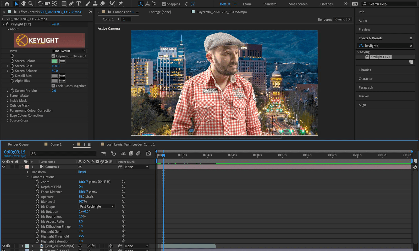 Find out how to edit a Green Screen Video in After Effects dew