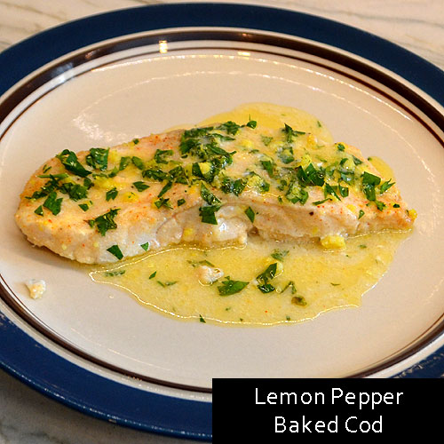 Lemon Pepper Baked Cod