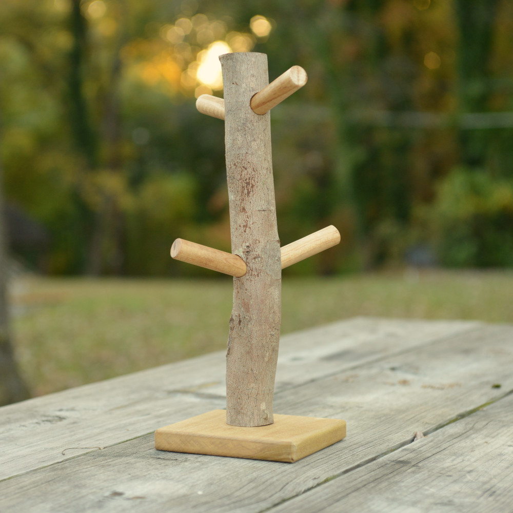 Mug Tree Coffee Mug Holder - Four Pegs - Weber Garage