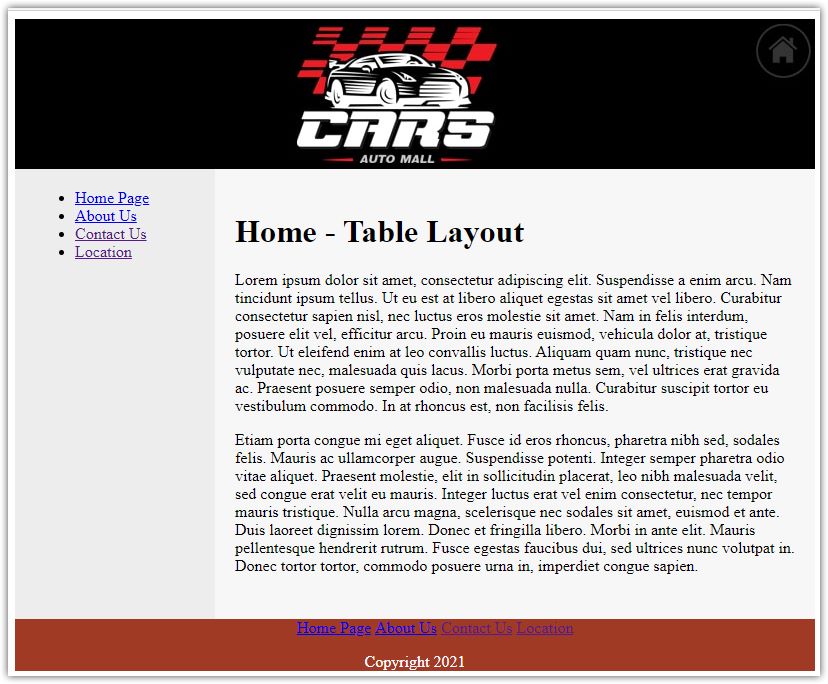 Tables in HTML HTML Tutorial Web Application Development