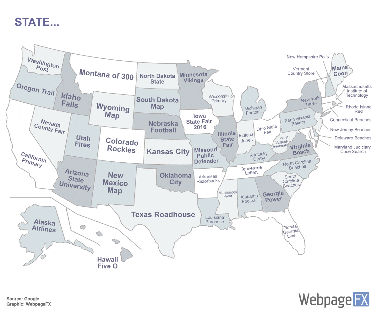 Autocomplete Map Of United States 2016 5 Maps of the Most Popular (and Weird) US State Searches