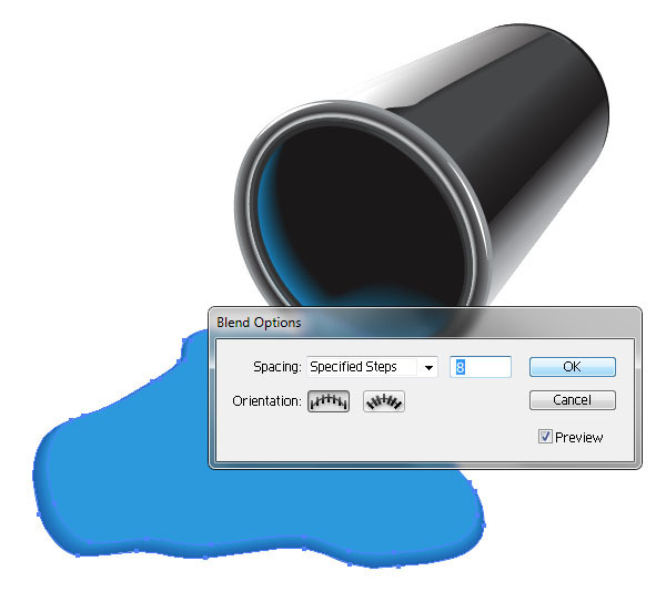 Learn to Draw a Spilled Paint Bucket in Illustrator
