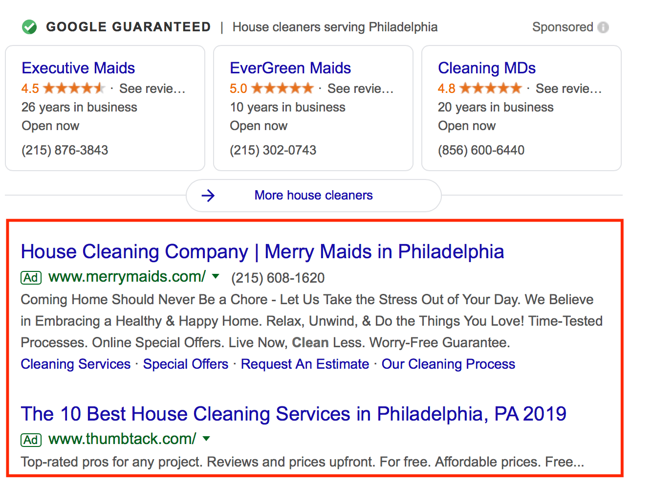 Google Local Service Ads for Cleaning Services FX