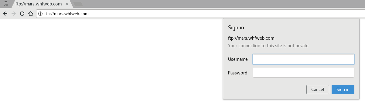 How to use FTP from a browser?