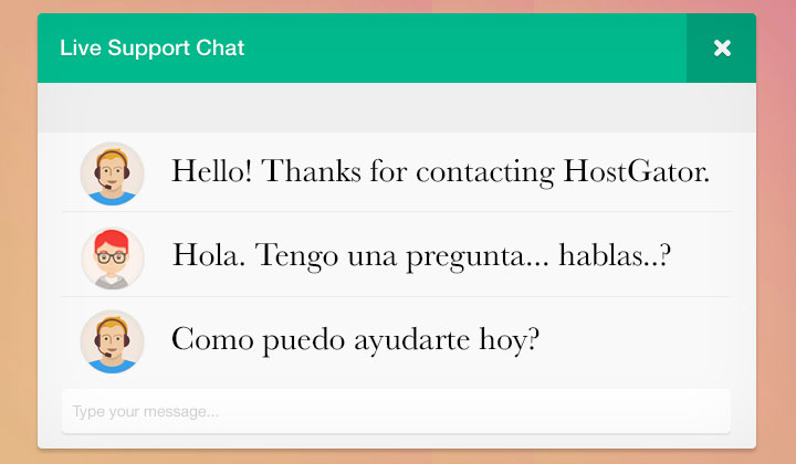 Hostgator Chat Support Chat
