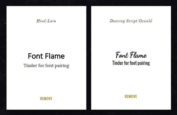 Font Flame, le Tinder de la typographie Webprospection