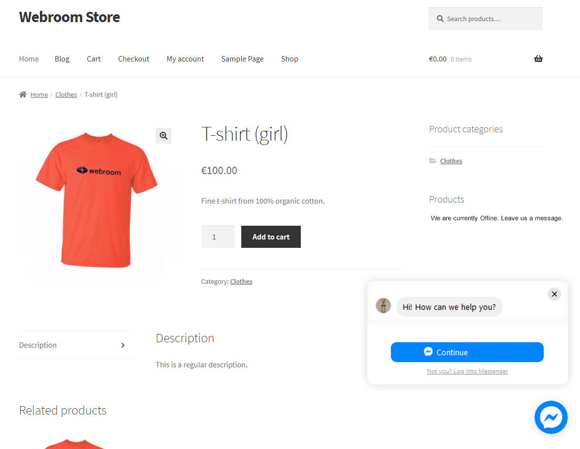 Facebook chat in WordPress