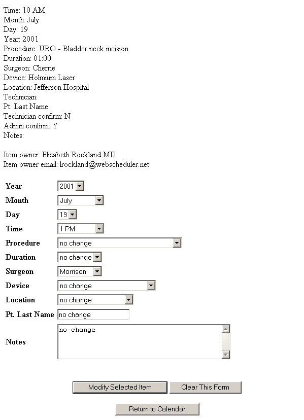 WebScheduler Documentation