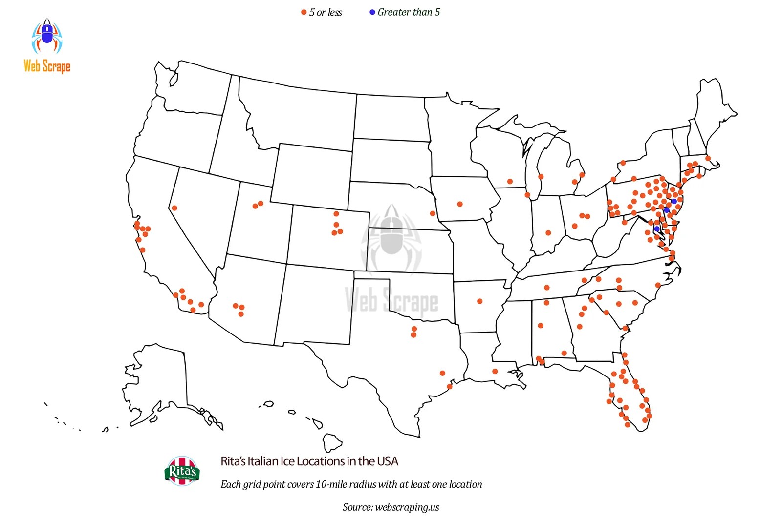 Number of Raising Cane's Store Locations in the USA raicing canes data