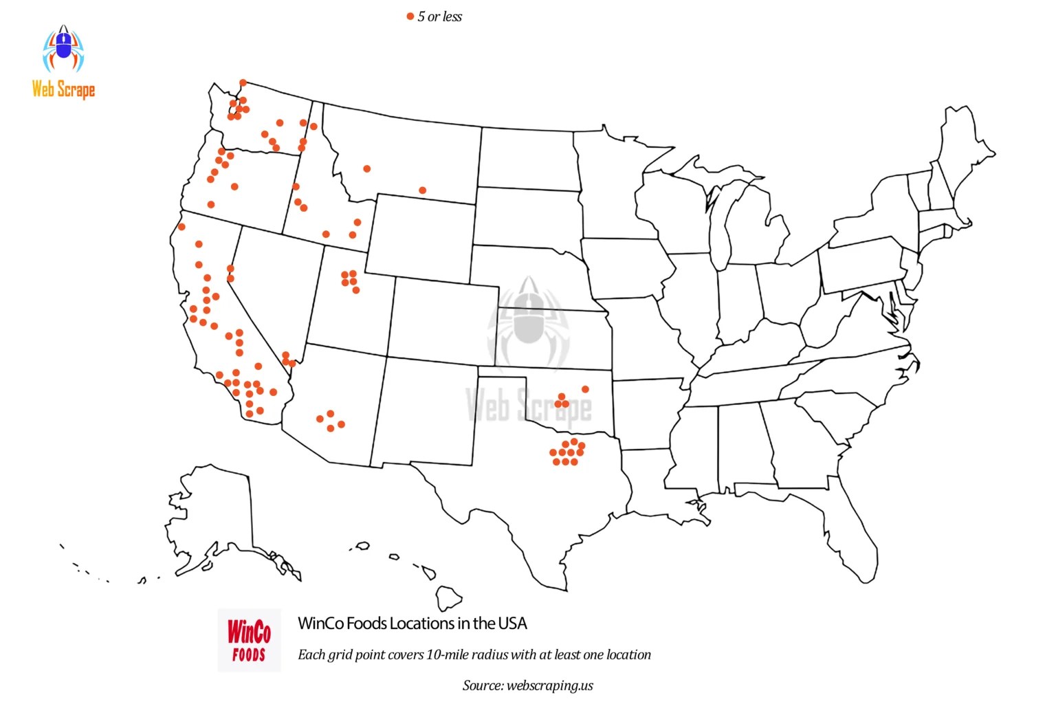 Number of Raising Cane's Store Locations in the USA raicing canes data