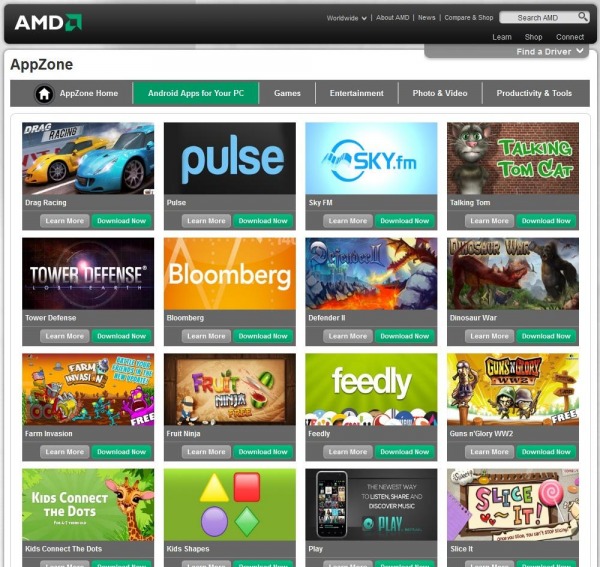 AppZone 500mila applicazioni Android su Windows
