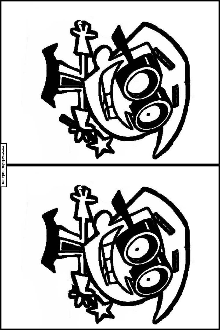 De Fantastiske Fehoveder Find Forskellen. Spil til Børn 10