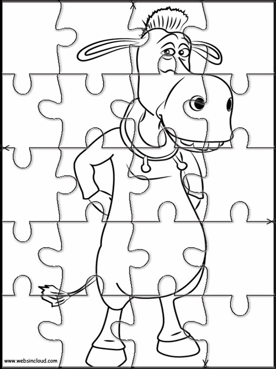 El corral Una fiesta muy bestia Puzzles para Imprimir